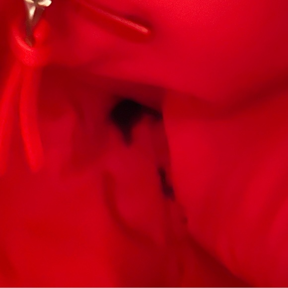 Tory Burch Fleming Distressed Leather Tote Cherry Apple - Picture 12 of 16